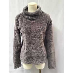 Women’s JoyLab Dark Grey Faux Fur Turtleneck Sweater Sz L